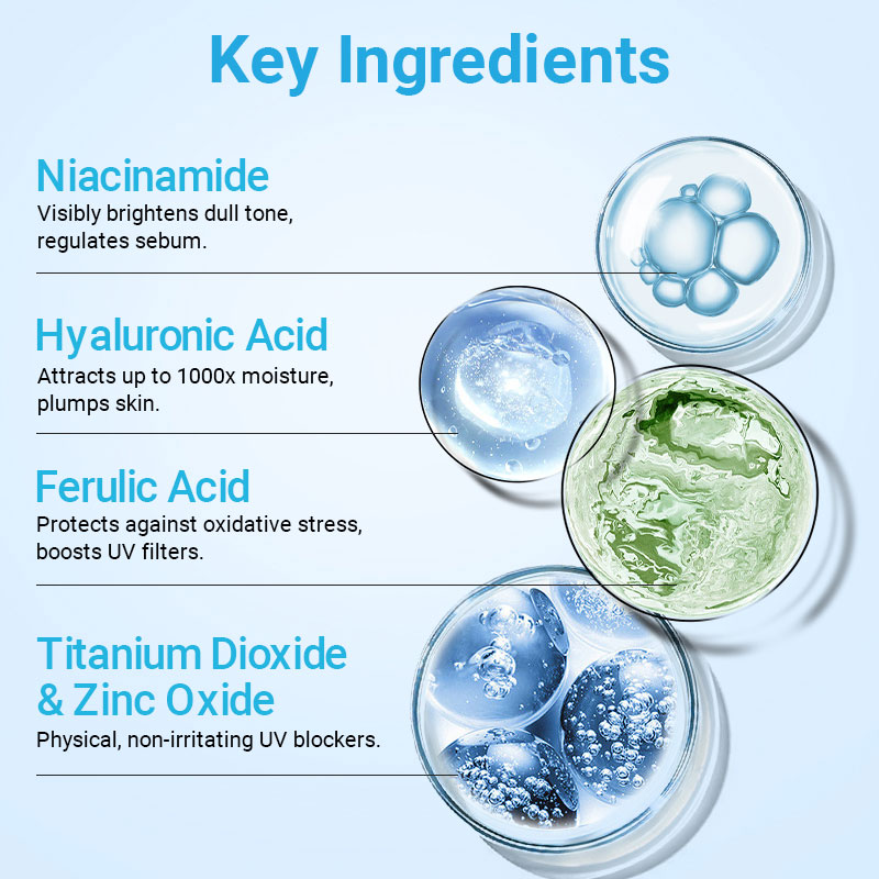 private label sunscreen serum spf 50+